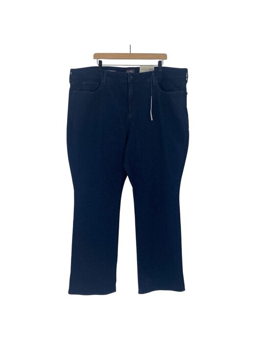 NYDJ Denim - NYDJ Barbara Bootcut Jeans Womens Size 24W Blue Stretch Denim Lift Tuck